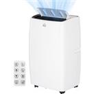 HOMCOM 12,000 BTU Mobile Air Conditioner for Room up to 28m, with Dehumidifier, Sleep Mode, 24H Timer On/off, Wheels