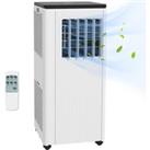 HOMCOM 7,000 BTU Mobile Air Conditioner, 15m, Smart Home WiFi, with Dehumidifier, Fan, 24H Timer, Window Kit, White