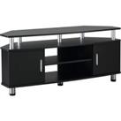 HOMCOM TV Unit Cabinet for TVs up to 55 Inch, Entertainment Center with 2 Storage Shelves and Cupboa