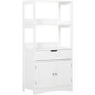 Kleankin Free Standing Bathroom Cabinet, Kitchen Cupboard with Shelves, Drawer, for Storage Organisi
