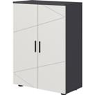 Kleankin Bathroom Storage Cabinet, Compact 2-Door Cupboard with Adjustable Shelves & Soft Close,