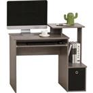 HOMCOM Compact Computer Desk, PC Desk with Sliding Keyboard Tray, Storage Drawer, Shelf, Home Office