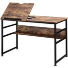 HOMCOM Adjustable Drafting Table Art Desk Drawing Table, Craft Desk Workstation for Painting, Multif