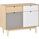 HOMCOM Sideboard Storage Cabinet Kitchen Cupboard with Drawers for Bedroom, Living Room, Entryway