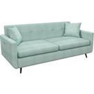 HOMCOM 165cm 2 Seater Sofa for Living Room, Modern Fabric Couch, Tufted Loveseat Sofa Settee w/ Stee