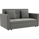 HOMCOM 2 Seater Sofa Bed, Convertible Bed Settee, Modern Fabric Loveseat Sofa Couch w/ Cushions, Hid