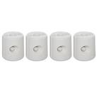 Outsunny Tent Weight Base, 4pcs Plastic Anchor Weights-White