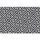 Outsunny Reversible Outdoor Mat: Portable Plastic Straw Rug for RVs, Gardens & Decks, Black & White, 121x182 cm