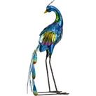 Outsunny Steel Peacock Garden Statue Decoration Gift