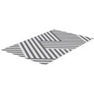 Outsunny Reversible Outdoor Rug, Plastic Straw, Portable with Carry Bag, 182 x 274cm, Grey and Cream