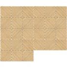 Outsunny 27 Pcs Wooden Interlocking Decking Tiles, 30 x 30 cm Anti-slip Outdoor Flooring Tiles, 0.81