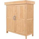 Outsunny Outdoor Garden Storage Shed, Cedarwood-Burlywood Colour