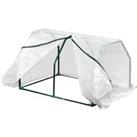 Outsunny Mini Greenhouse Portable Garden Greenhouse Metal Frame Grow House with PVC Cover, Middle Zi