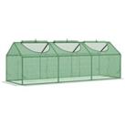 Outsunny Mini Greenhouse, Small Plant Grow House for Outdoor with Durable PE Cover, Observation Wind