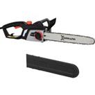DURHAND 1600W Electric Chainsaw with Double Brake, Tool-Free Chain Tensioning, 40cm Guide Bar and Ch