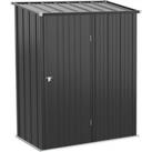 Outsunny 5.3ft x 3.1ft Outdoor Storage Shed, Garden Metal Storage Shed w/ Single Door for Backyard, 