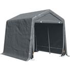 Outsunny Garden Storage Tent, Heavy Duty Bike Shed, Patio Storage Shelter w/ Metal Frame and Double 