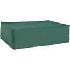 Outsunny Rattan Furniture Cover, UV and Rain Protective Outdoor Garden Rectangular Waterproof Shelte