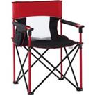 Outsunny Portable Folding Camping Chair, Durable Metal Frame with Comfortable Sponge Padding and Con