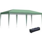 Outsunny Pop Up Gazebo with Double Roof, Foldable Wedding Canopy Tent with Carrying Bag, 6 m x 3 m x