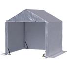 Outsunny 2 x 2m Garden Garage Storage Tent Galvanized Steel Outdoor Carport Gazebo Waterproof UV-Res