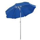 Outsunny Beach Umbrella with Adjustable Tilt, 1.9m Arc, Pointed Design, Carry Bag for Outdoor Patio,