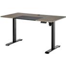 Vinsetto Height Adjustable Electric Standing Desk with 4 Automatic Memory Preset 140cm x 70cm Tablet