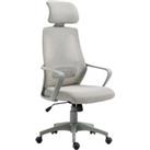 Vinsetto Ergonomic Office Chair with Wheels, High Mesh Back & Adjustable Height for Home Office,
