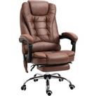 Vinsetto Heated 6 Points Vibration Massage Executive Office Chair Adjustable Swivel Ergonomic High B