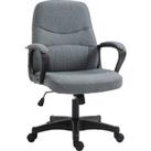 Vinsetto Ergonomic High Back Office Chair with Massage Lumbar Support, Adjustable Height, 360 Swivel, Grey