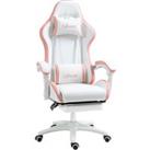 Vinsetto Racing Gaming Chair, Reclining PU Leather Computer Chair with 360 Degree Swivel Seat, Footr