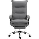 Vinsetto Microfibre Office Chair with Vibration Massage, Heat, Reclining Back, Footrest, Armrest, Do