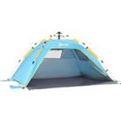 Outsunny Pop-up UV Protection Beach Tent, Waterproof Sun Shade Shelter for 1-2 Person with Ventilati