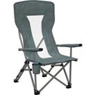 Outsunny Folding Camp Chair Portable Chair w/ Cup Holder Holds up to 136kg Perfect for Camping, Festivals, Garden, Caravan Trips, Beach Aosom UK