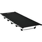 Outsunny Portable Camping Bed, Aluminium, Strong Support up to 150kg, with Carry Bag, Ideal for Outd