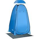 Outsunny Pop-Up Camping Shower Tent, Portable Outdoor Privacy Toilet, Changing Dressing Room with Ca