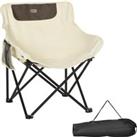 Outsunny Camping Chair, Lightweight Folding Chair with Carrying Bag and Storage Pocket, Perfect for 