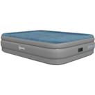 Outsunny Inflatable Air Bed, Queen Size, with Integrated Electric Pump, Storage Bag, Comfortable Flo