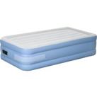 Outsunny Comfortable Single Inflatable Air Mattress, with Quick-Fill Built-In Electric Pump