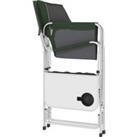 Outsunny Folding Directors Chair in Aluminium, Green, with Side Table, Cup Holder, Cooler Bag and St