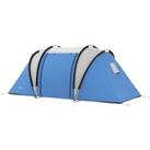 Outsunny Waterproof Camping Tent for Family, 2 Bedrooms & Living Area, 3000mm, Ideal for Fishing