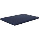 Outsunny Double Size Air Bed, with Built-in Foot Pump and Carry Bag, Blue