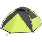 Outsunny Family Camping Tent for 3-4 Persons, 2000mm Waterproof, Quick Setup, Portable with Carry Ba