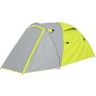 Outsunny Waterproof Camping Tent for 2-3 Persons with Dual Rooms, Portable, Ideal for Fishing Hiking