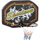 SPORTNOW Wall Mounted Basketball Hoop, Mini Basketball Hoop and Backboard for Kids and Adults, Outdo