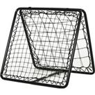 HOMCOM Rebounder Net for Football, Baseball, Basketball, Double Sided, Angle Adjustable Training Aid