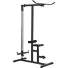 Exercise Pulldown Machine, Dip Station Power Tower Stand Adjustable Positions