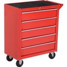 DURHAND 5 Drawer Roller Tool Cabinet Storage Box Workshop Chest Garage Wheeling Trolley w/ Handle - 