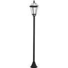 Outsunny Solar Powered LED Garden Lamp Post, 2 PCS Lantern for Patio Pathway, Water-Resistant, Auto 