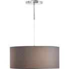 HOMCOM Modern LED Pendant Light Chandelier with Three Lighting Modes Metal Round Base for Living Roo